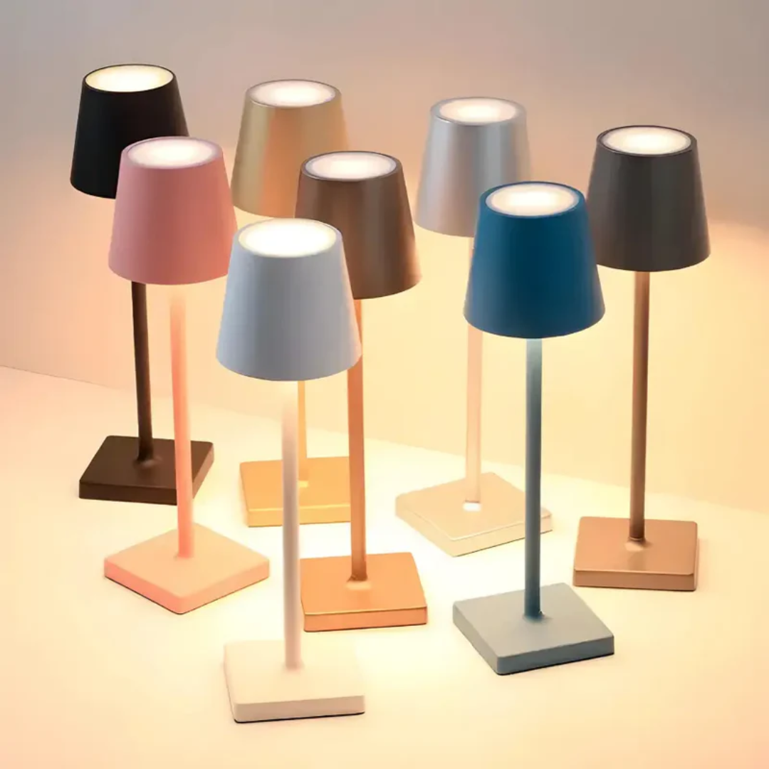 Elegant Trådlös Uppladdningsbar Bordslampa – Skandinavisk Design