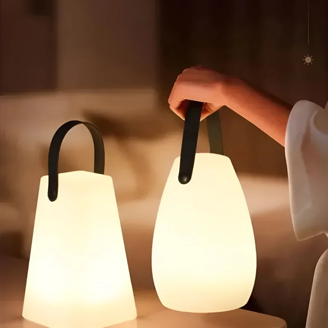 Bärbar Vattentät LED Bordslampa – Stilfull & Trådlös