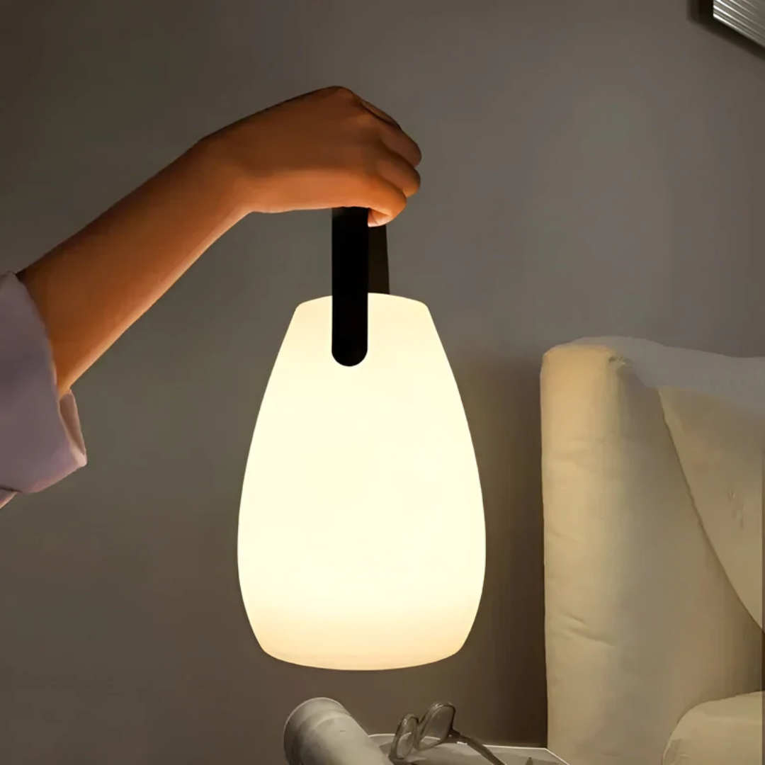 Bärbar Vattentät LED Bordslampa – Stilfull & Trådlös