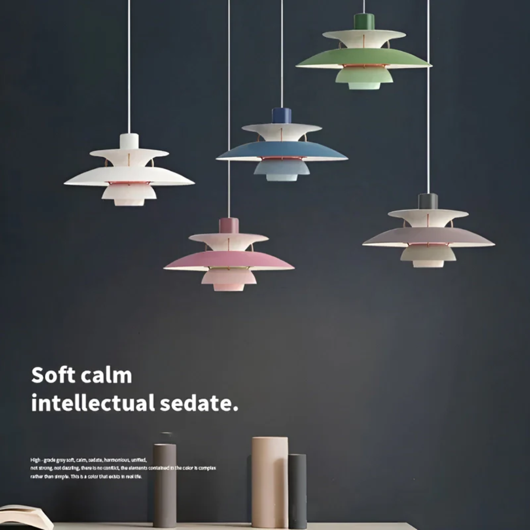 Färgglad Modern LED Pendellampa – Stilfull Belysning