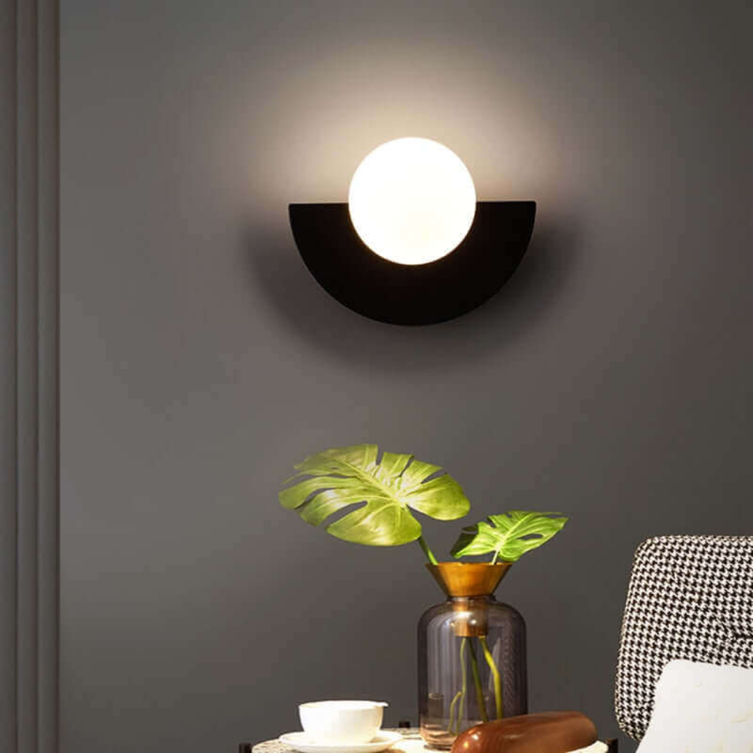 Modern Chic Halvmåne Vägglampa i Metall