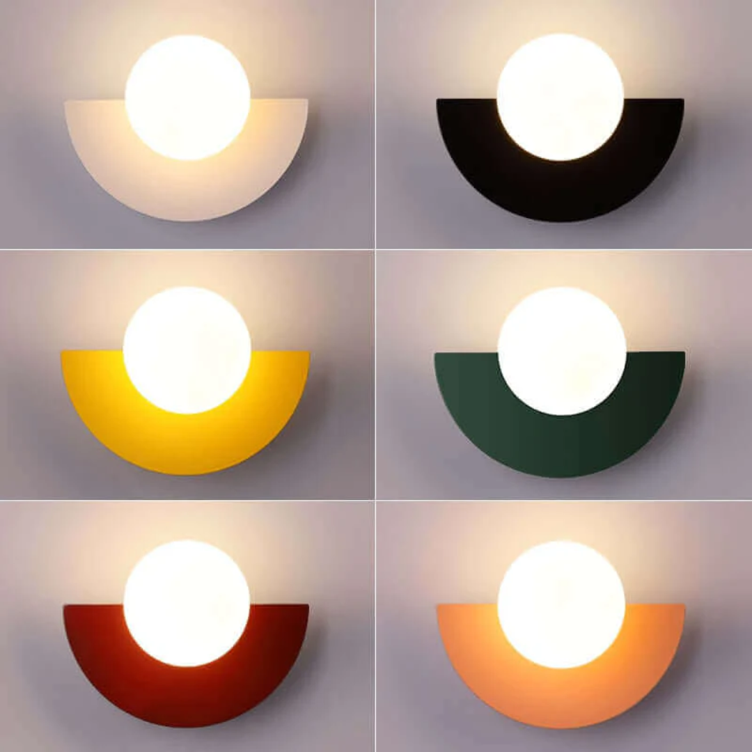 Modern Chic Halvmåne Vägglampa i Metall