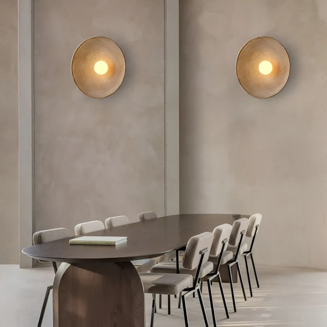 Elegant Wabi-Sabi Vägglampa – Stilfull Belysning