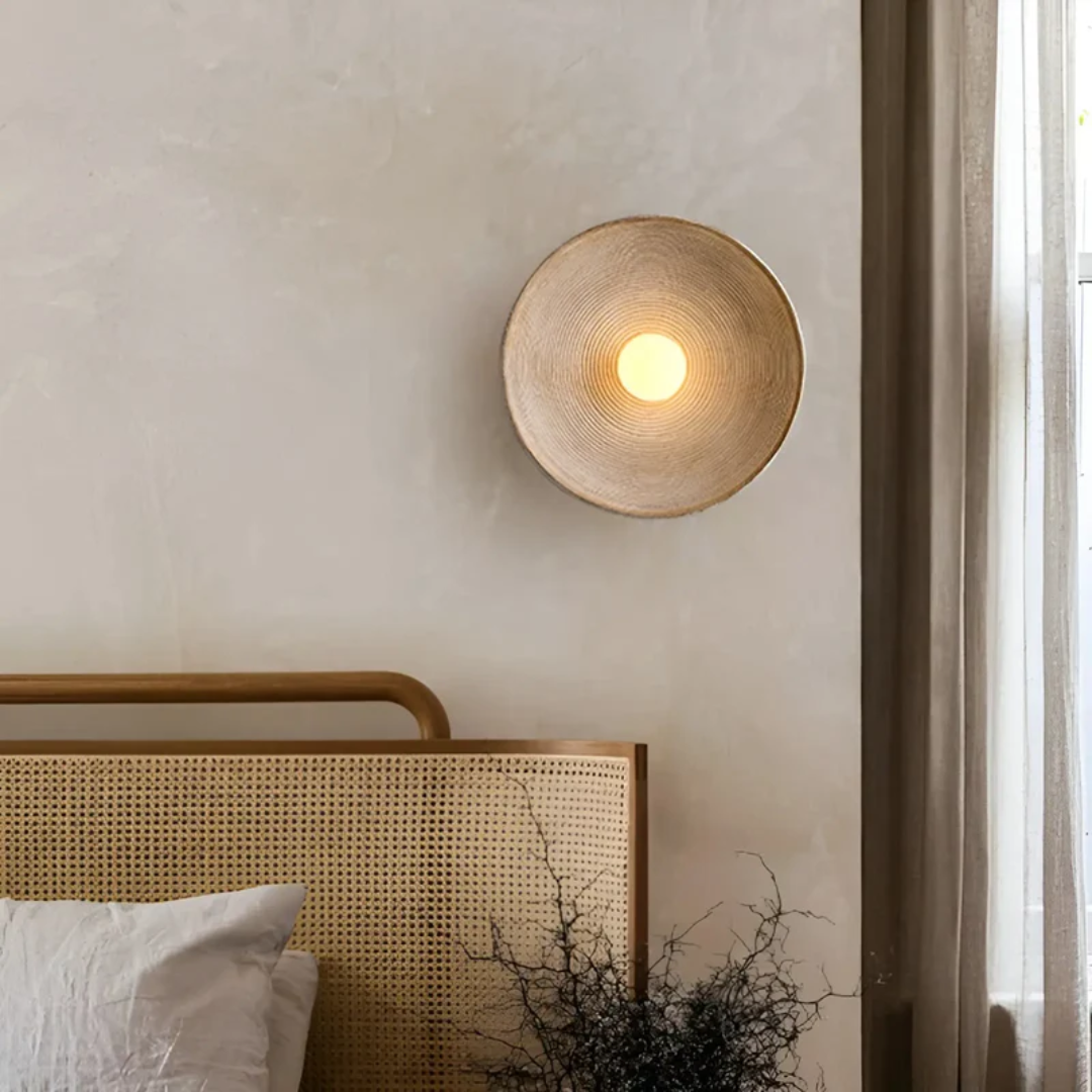 Elegant Wabi-Sabi Vägglampa – Stilfull Belysning