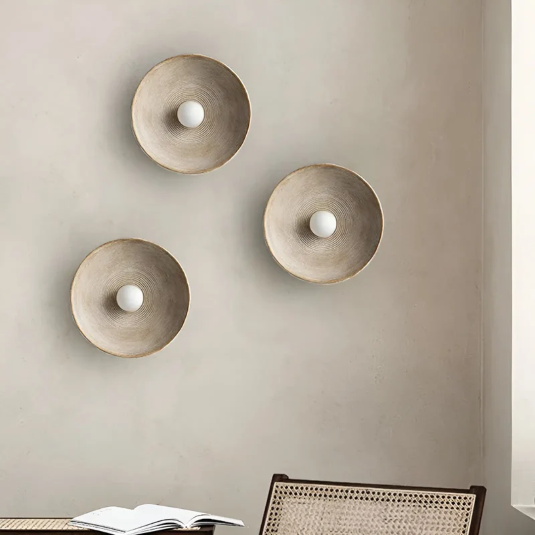 Elegant Wabi-Sabi Vägglampa – Stilfull Belysning