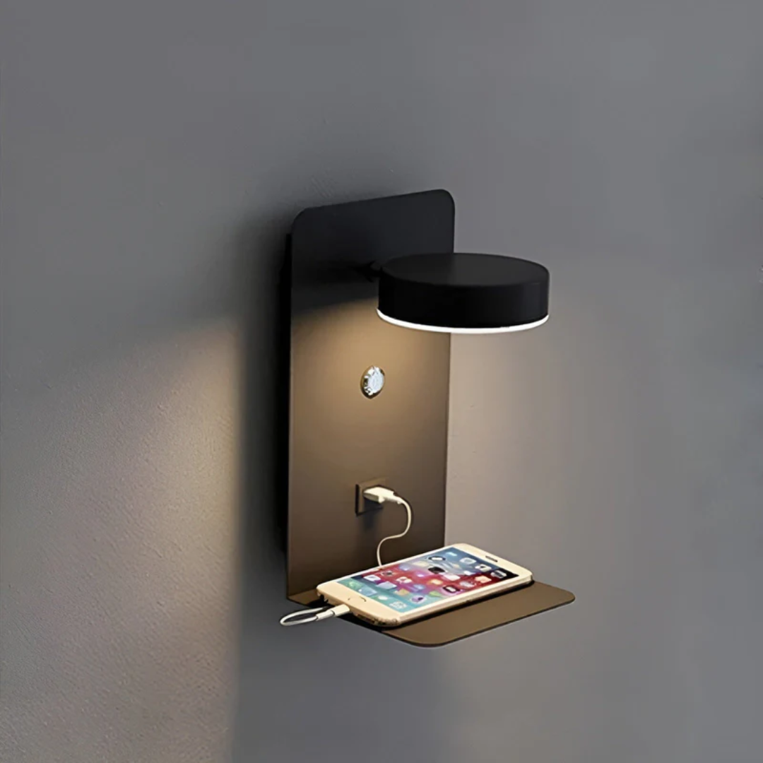 Modern LED Vägglampa med USB-laddning – Stilren & Energieffektiv