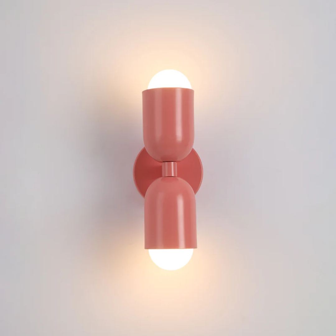 Modern Dubbel-Sidig LED Vägglampa – Färgstark & Stilren