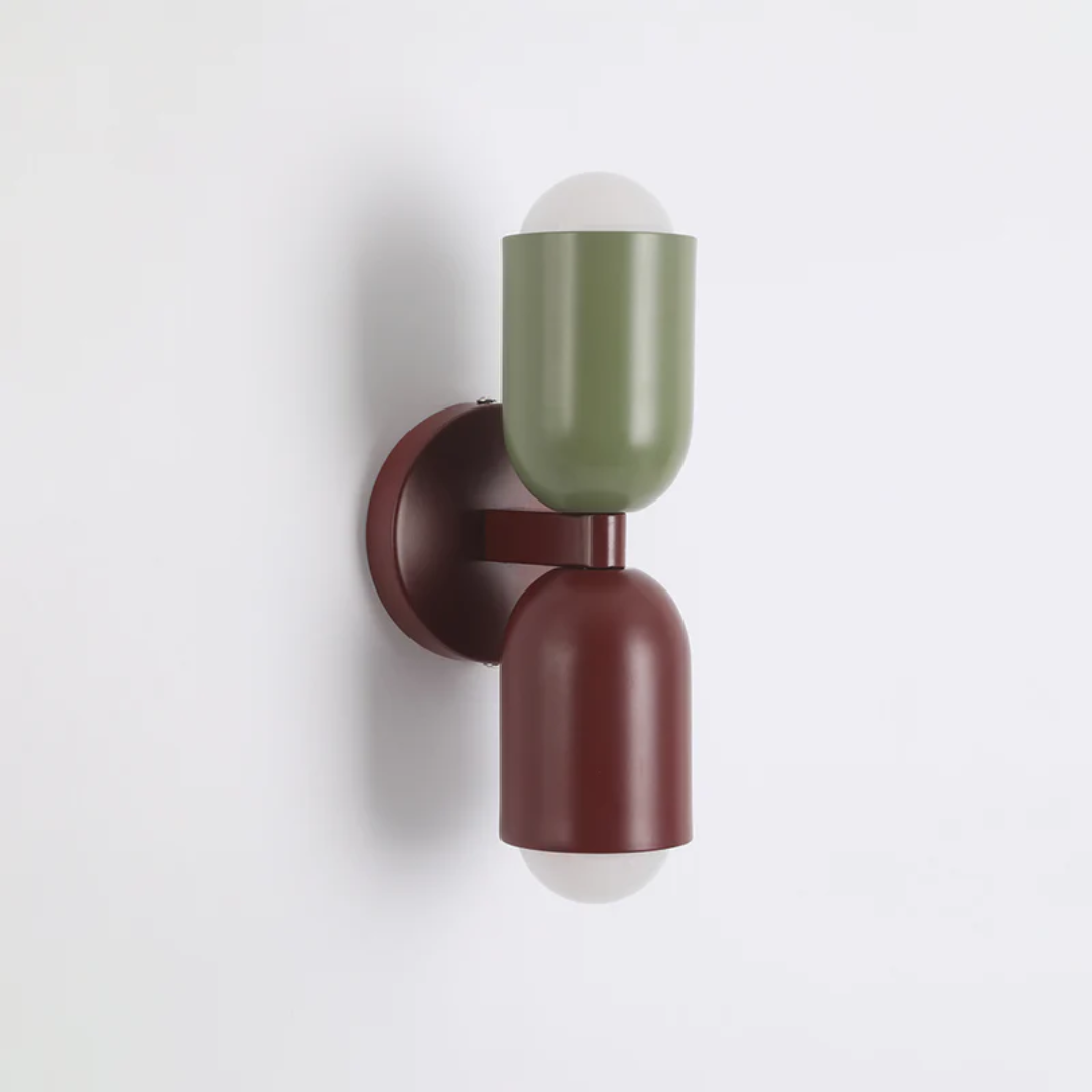 Modern Dubbel-Sidig LED Vägglampa – Färgstark & Stilren