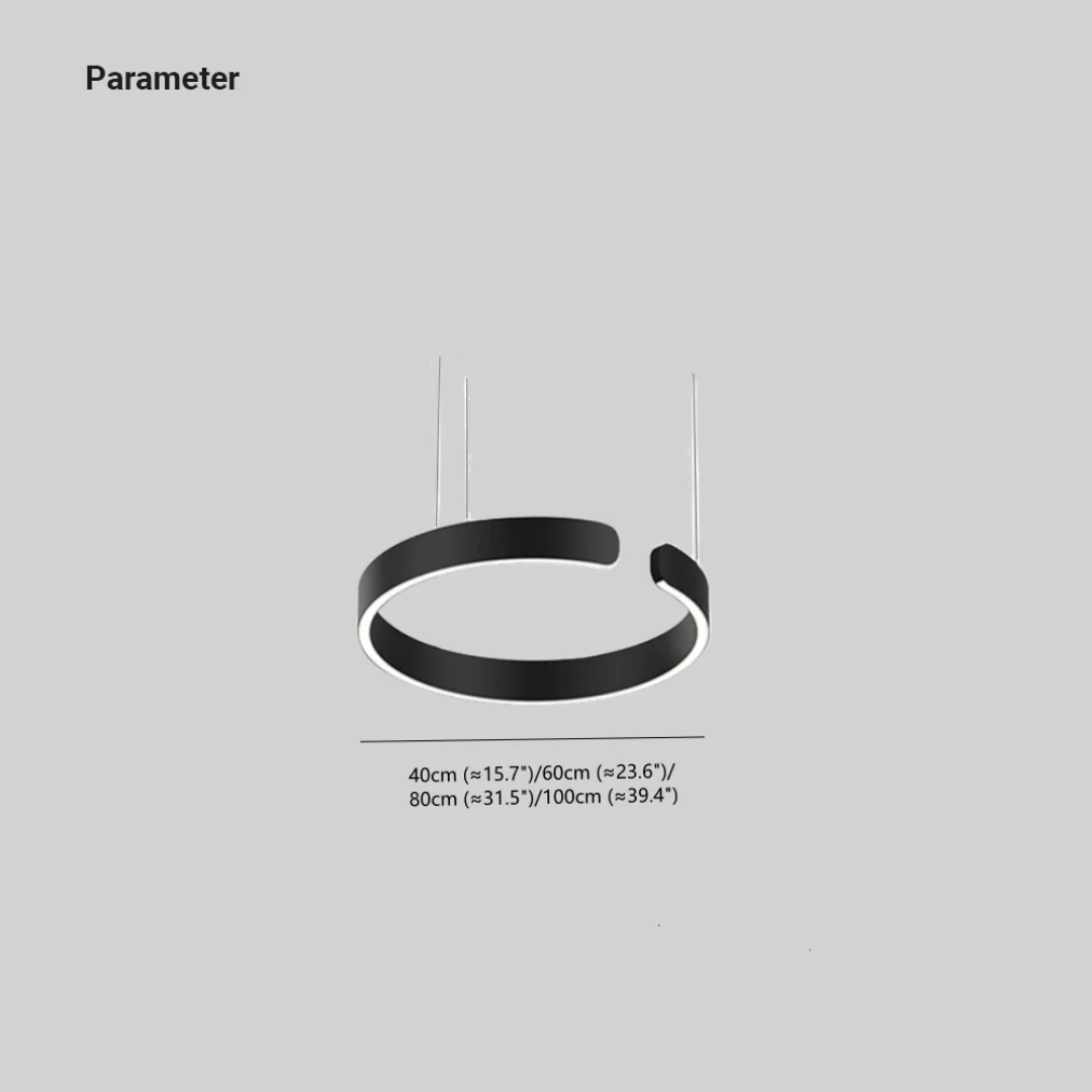 Elegant Modern Cirkel LED Pendellampa – Stilren Belysning