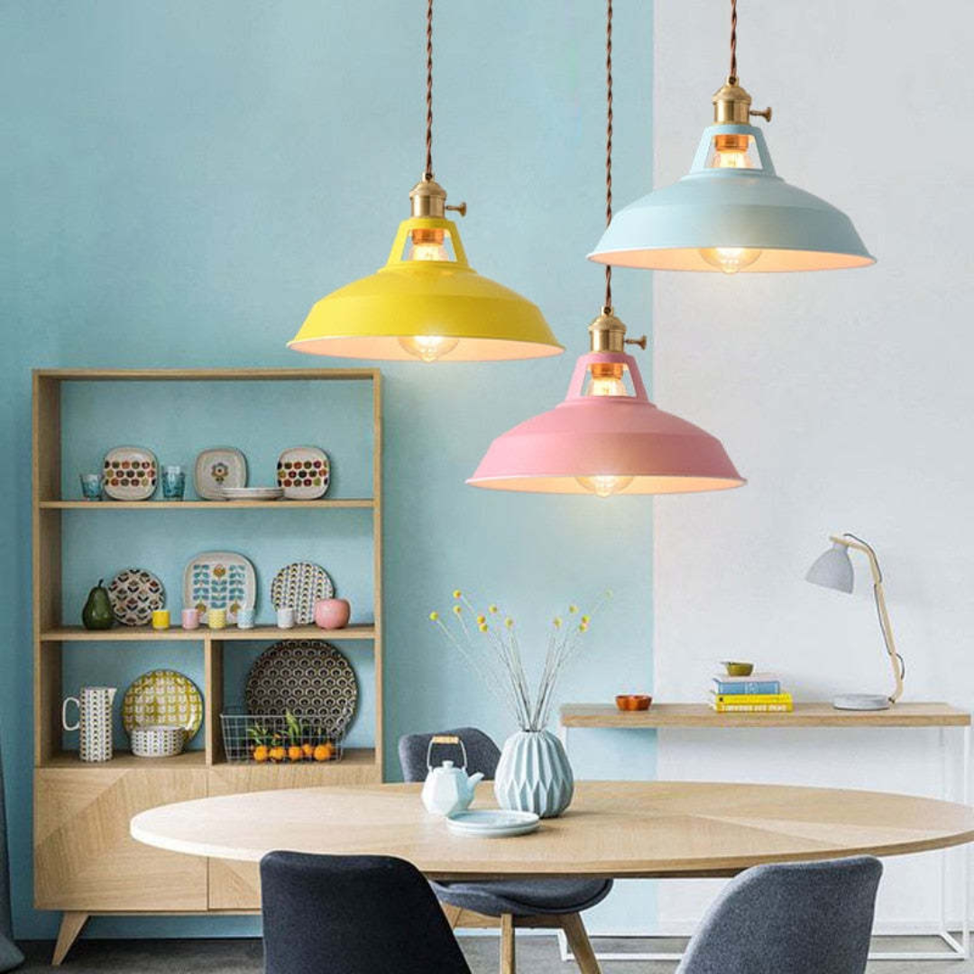 Färgglad Modern LED Hänglampa för Hemmet