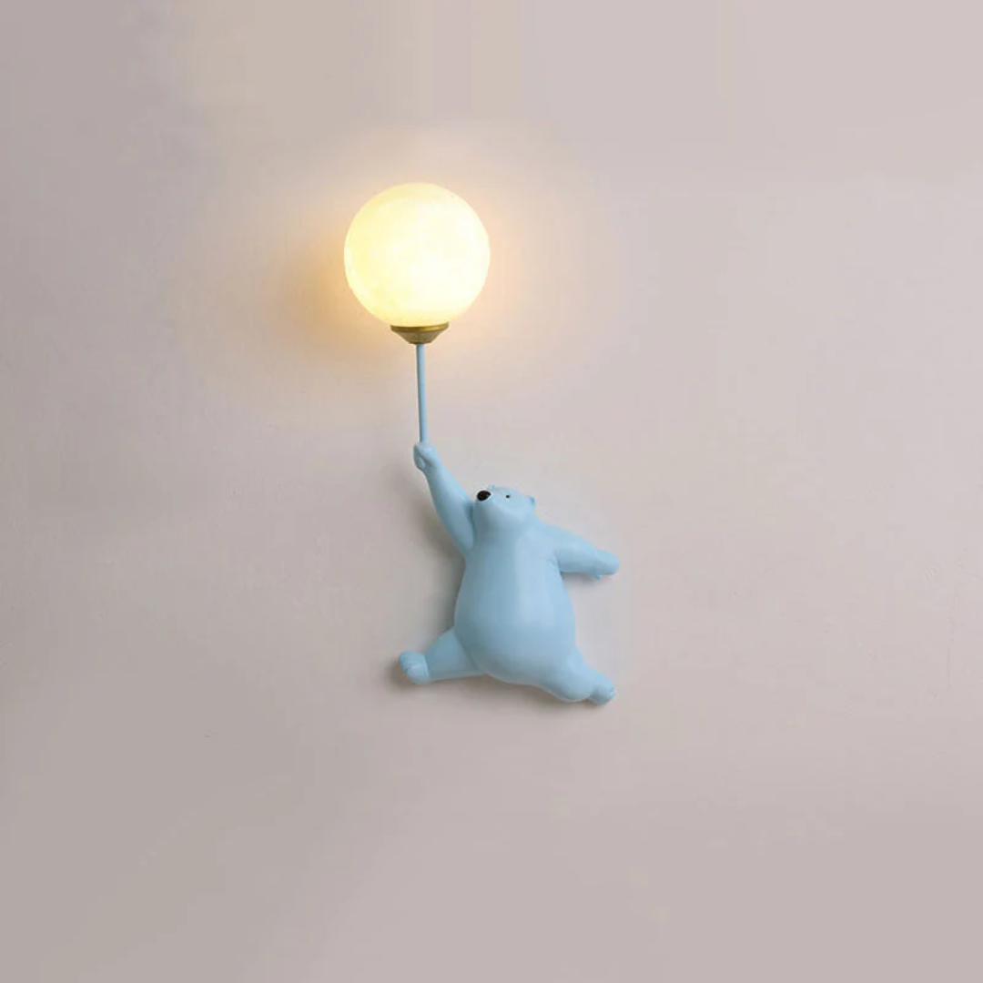 Bedårande LED Björn Vägglampa för Barnrum
