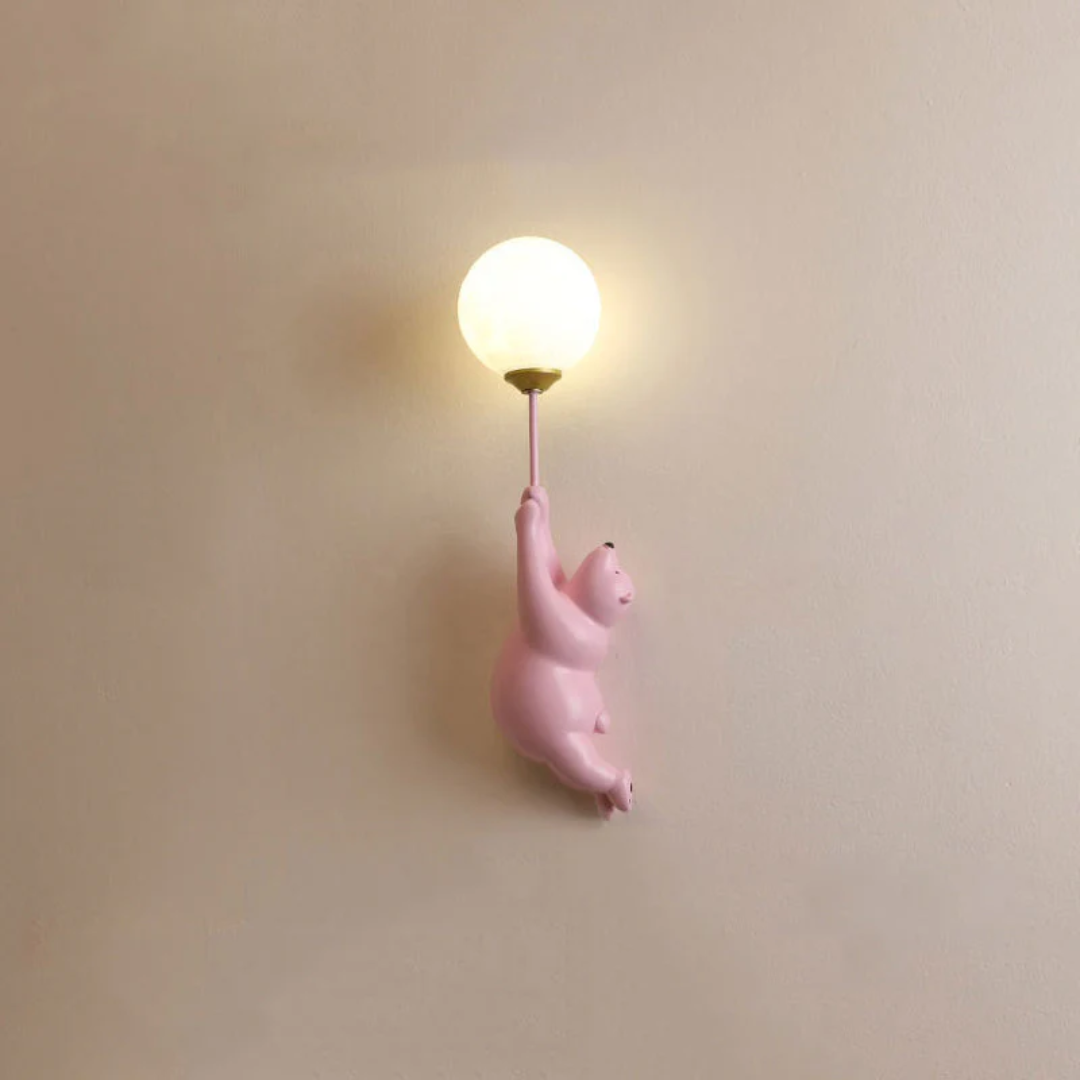 Bedårande LED Björn Vägglampa för Barnrum