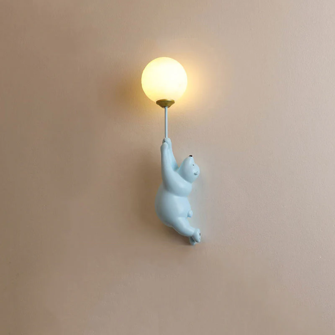 Bedårande LED Björn Vägglampa för Barnrum