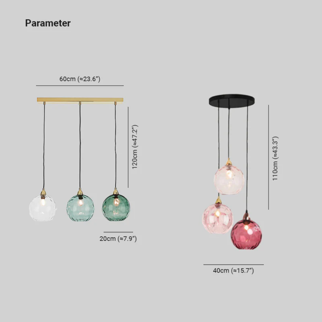 Elegant 3-Lamps Klusterpendellampa för Hemmet