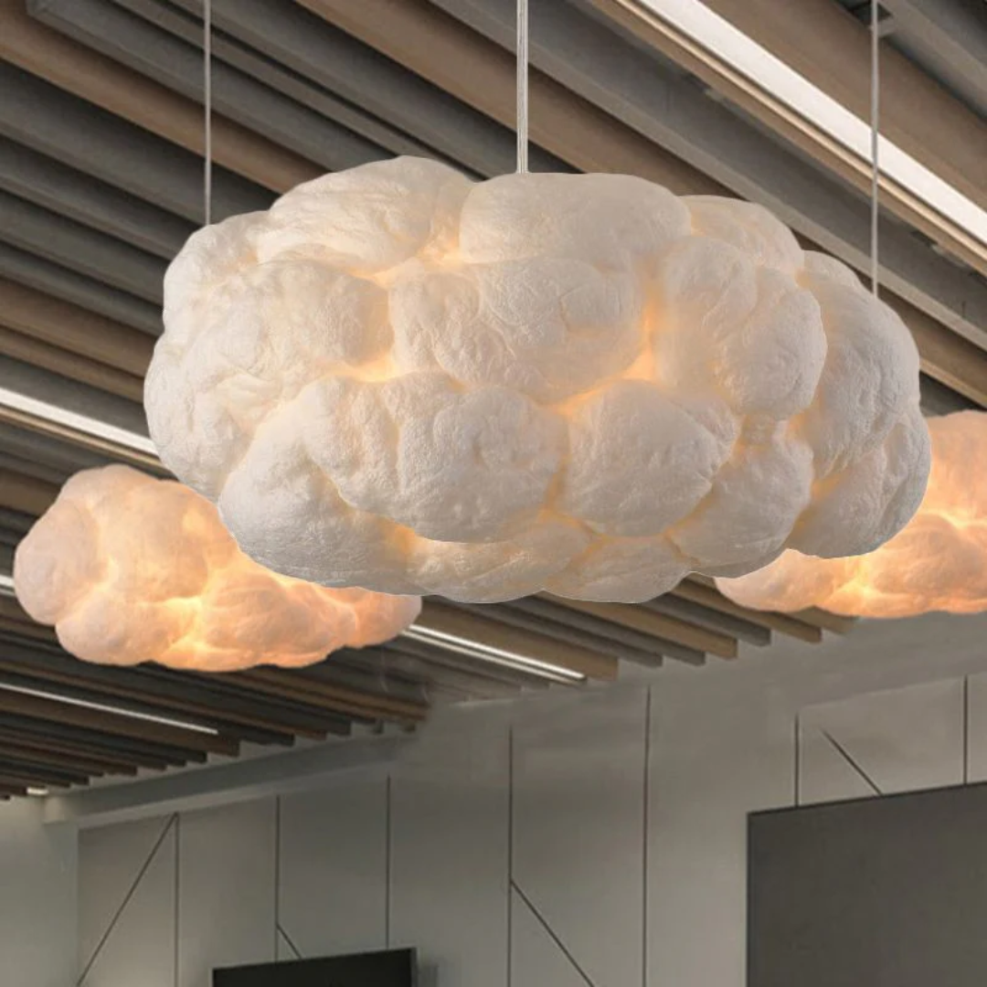 Elegant Molnformad LED Pendellampa för Mysiga Hem