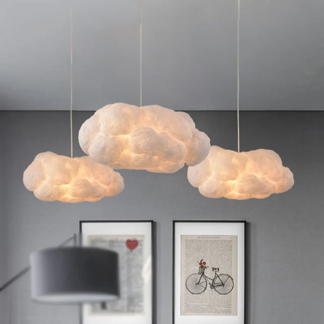 Elegant Molnformad LED Pendellampa för Mysiga Hem