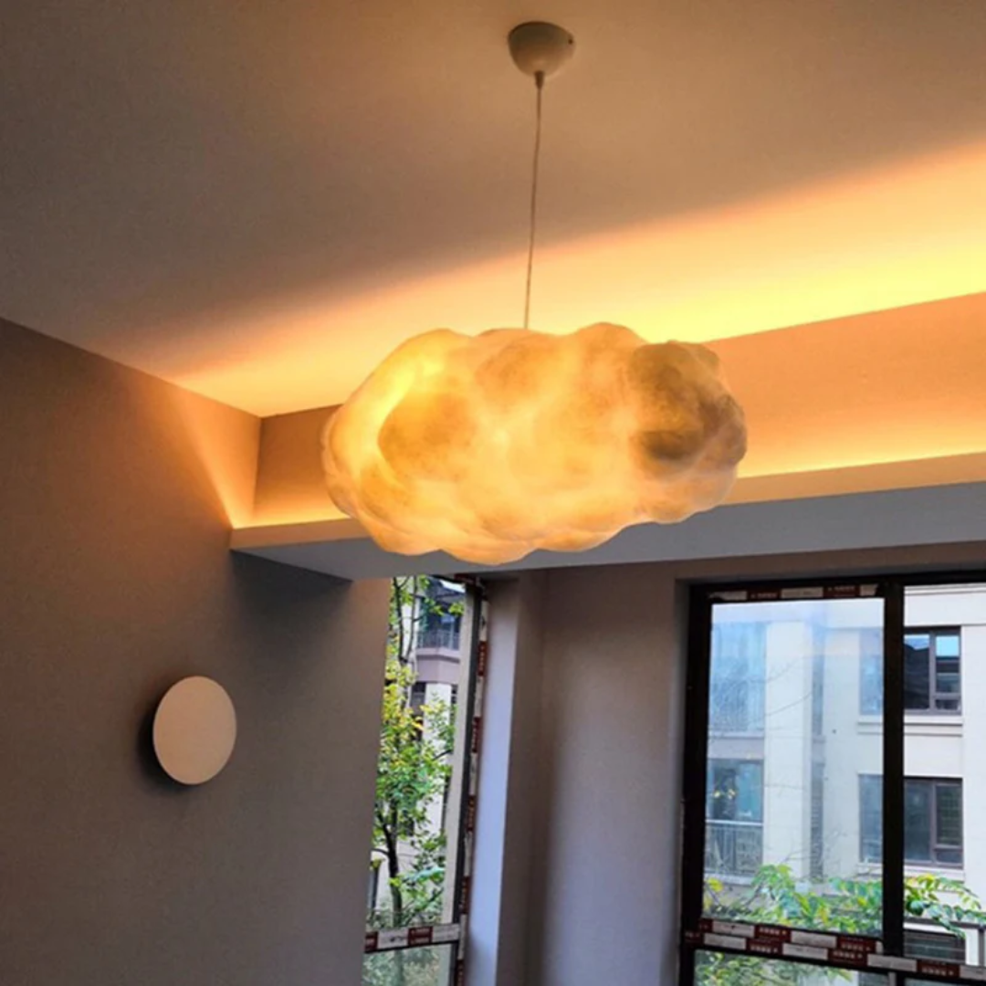 Elegant Molnformad LED Pendellampa för Mysiga Hem