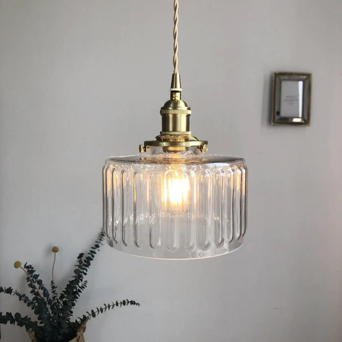 Vintage Kristallpendellampa – Elegant & Justerbar Belysning