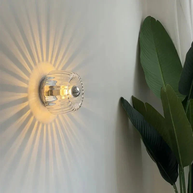 Elegant Bauhaus Vägglampa – Stilren Glasarmatur