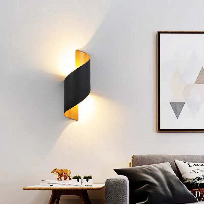 Modern LED Vägglampa Spiral – Stilren & Energieffektiv