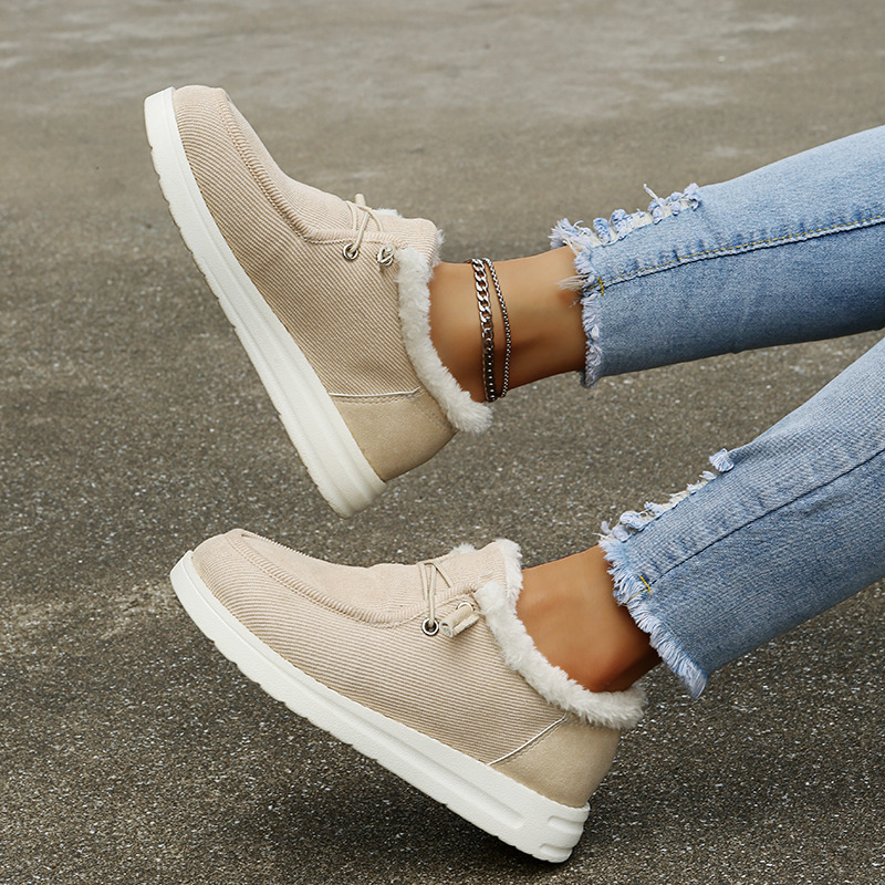 Eleganta Vintersneakers med Mysigt Foder
