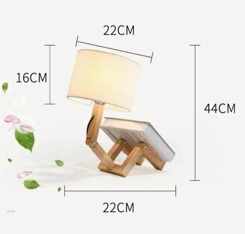 Lekfull Justerbar Robotlampa med Bokhållare