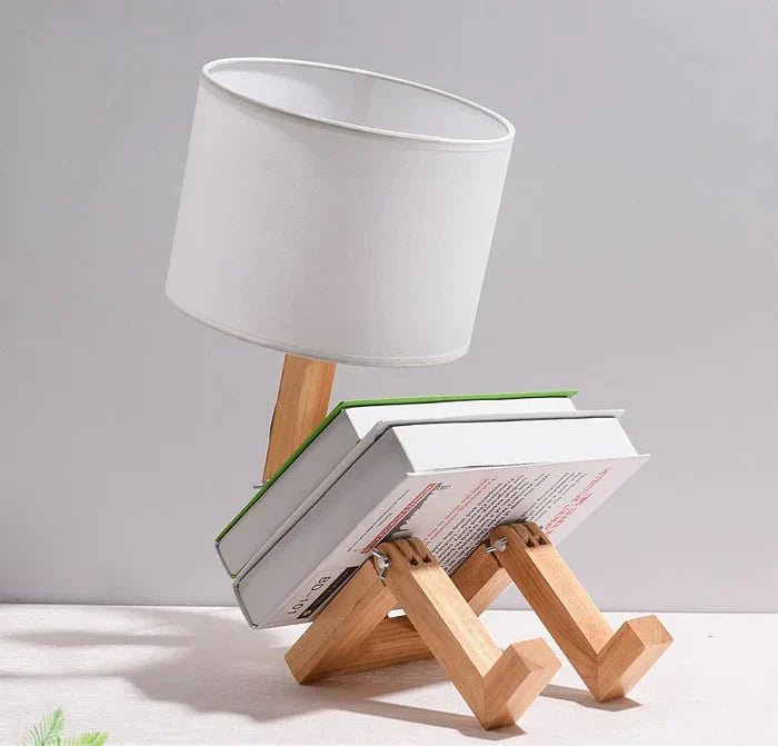 Lekfull Justerbar Robotlampa med Bokhållare