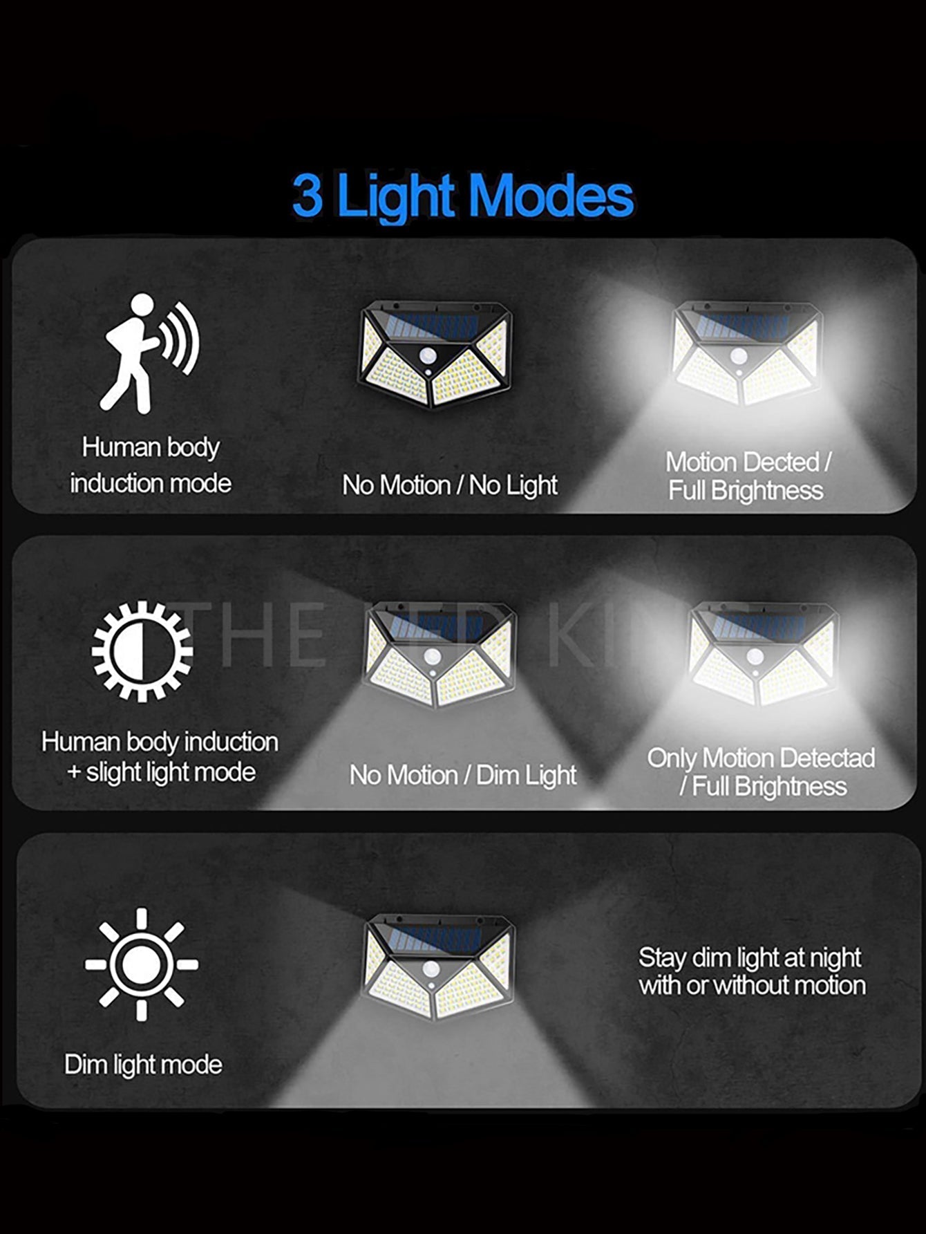 Solcells LED Lampa med Rörelsesensor – Energismart Utomhusbelysning