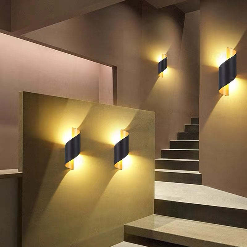 Modern LED Vägglampa Spiral – Stilren & Energieffektiv
