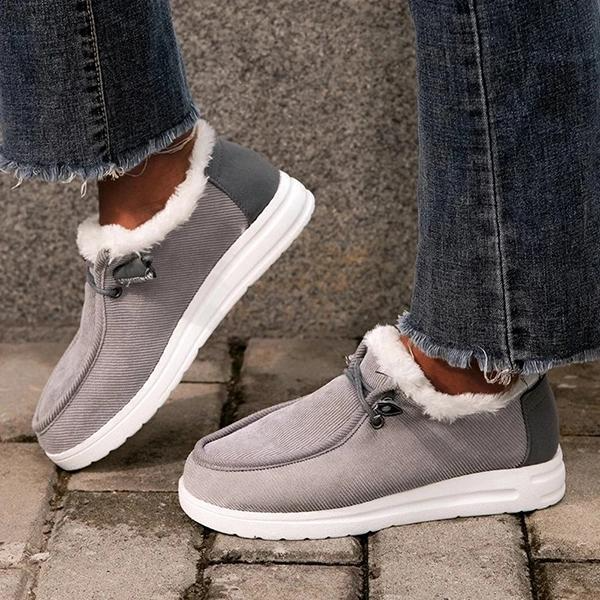 Eleganta Vintersneakers med Mysigt Foder