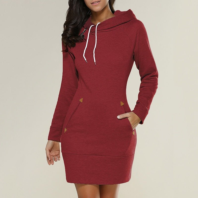Mångsidig Hoodie Klänning – Stil & Komfort