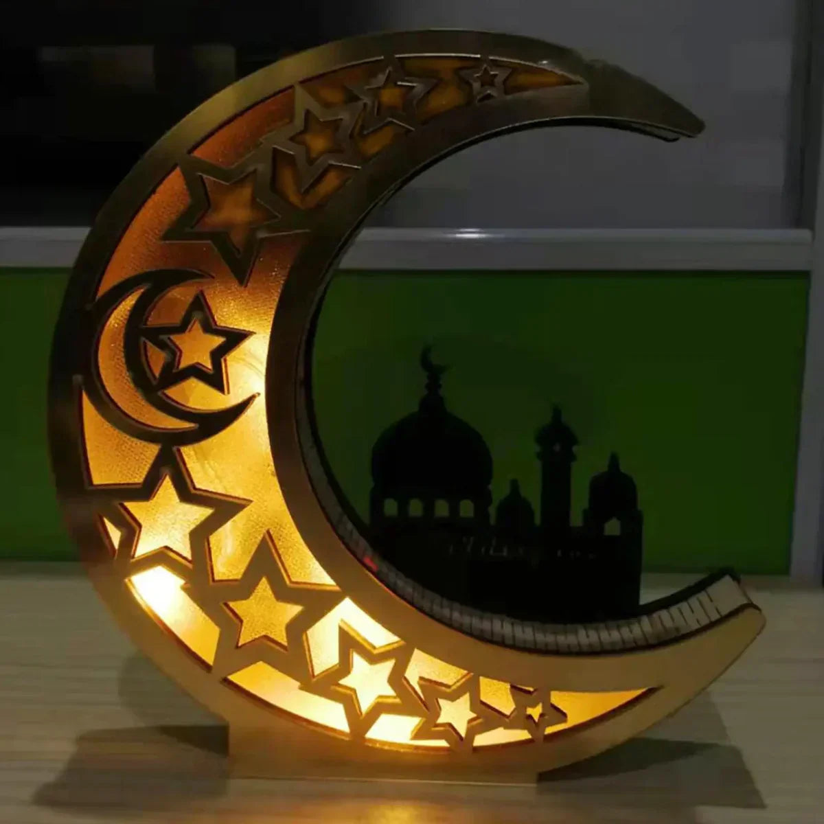 Elegant Måneformad LED-lampa för Fest & Ramadan