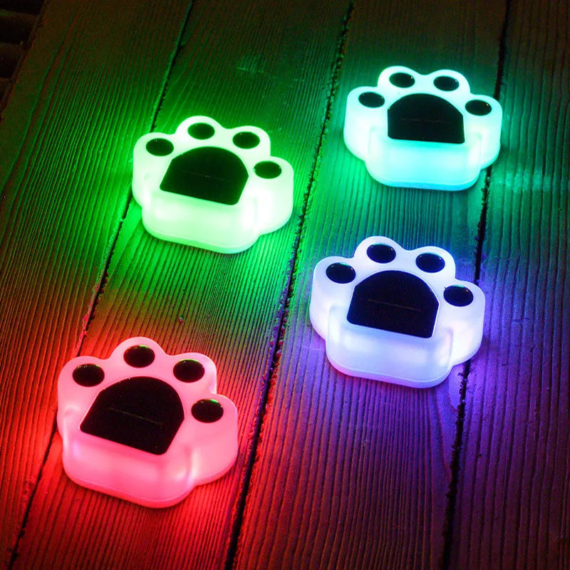Solenergidrivna Hundpaws Trädgårdslampor – Mysig Utomhusbelysning