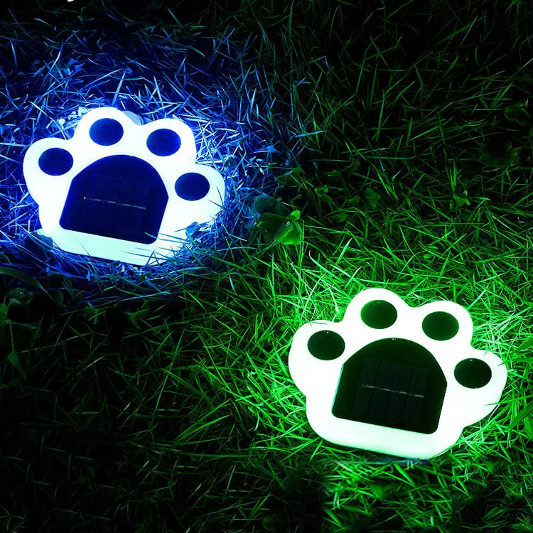 Solenergidrivna Hundpaws Trädgårdslampor – Mysig Utomhusbelysning