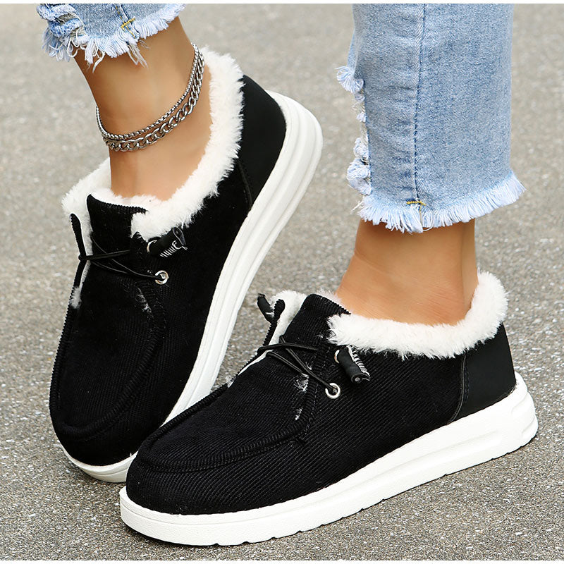 Eleganta Vintersneakers med Mysigt Foder