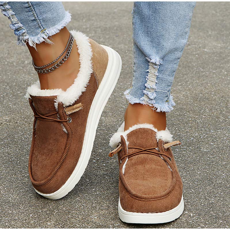 Eleganta Vintersneakers med Mysigt Foder