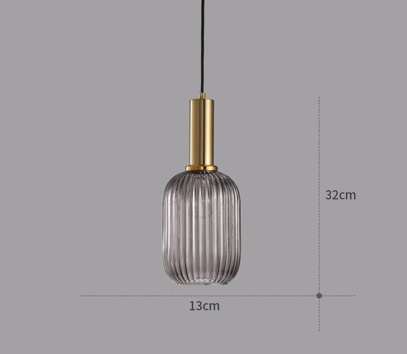 Färgglad Vintage Glaspendellampa – Stilfull Belysning