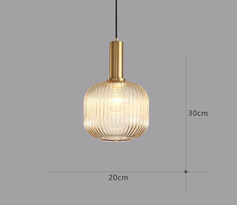 Färgglad Vintage Glaspendellampa – Stilfull Belysning