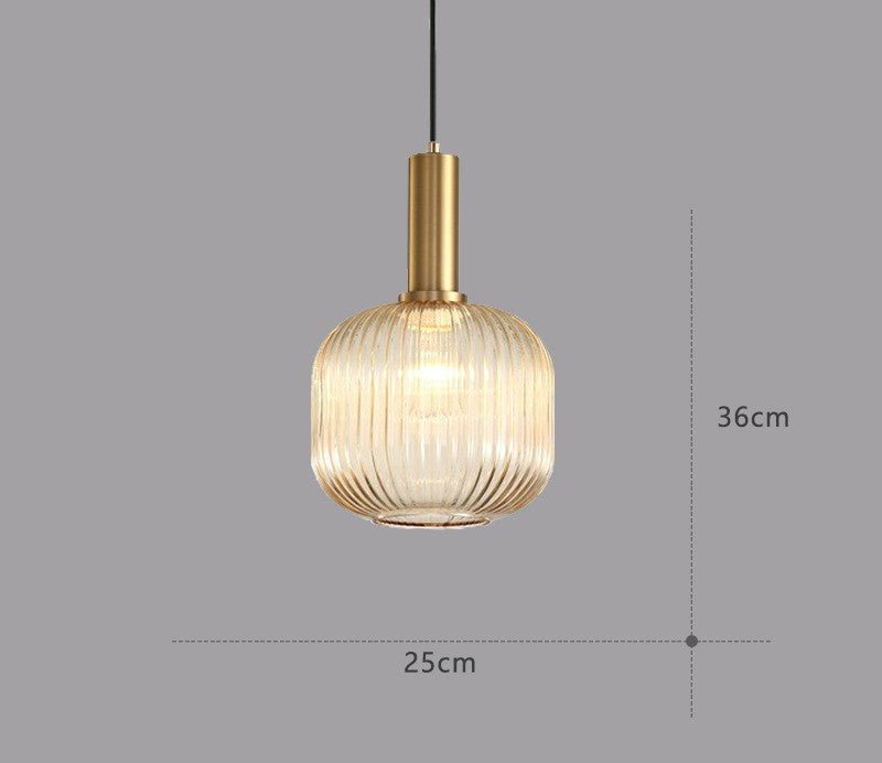 Färgglad Vintage Glaspendellampa – Stilfull Belysning