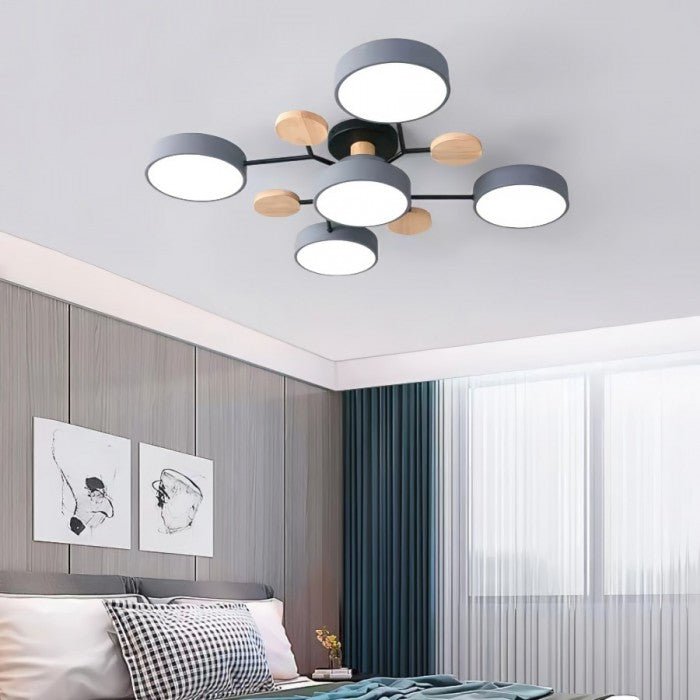 Skandinavisk Grenad LED Taklampa – Modern & Mysig