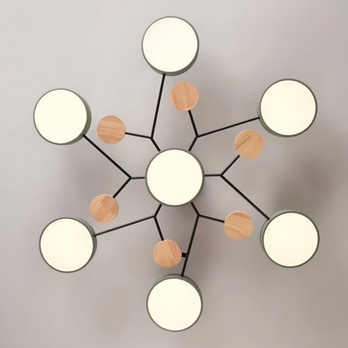 Skandinavisk Grenad LED Taklampa – Modern & Mysig