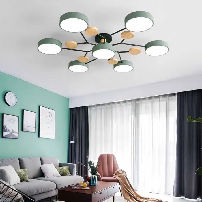 Skandinavisk Grenad LED Taklampa – Modern & Mysig