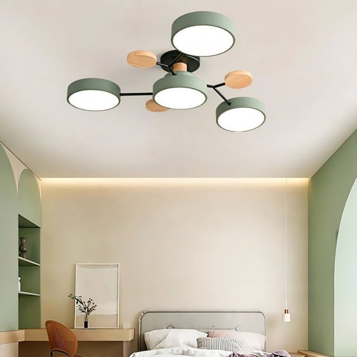 Skandinavisk Grenad LED Taklampa – Modern & Mysig