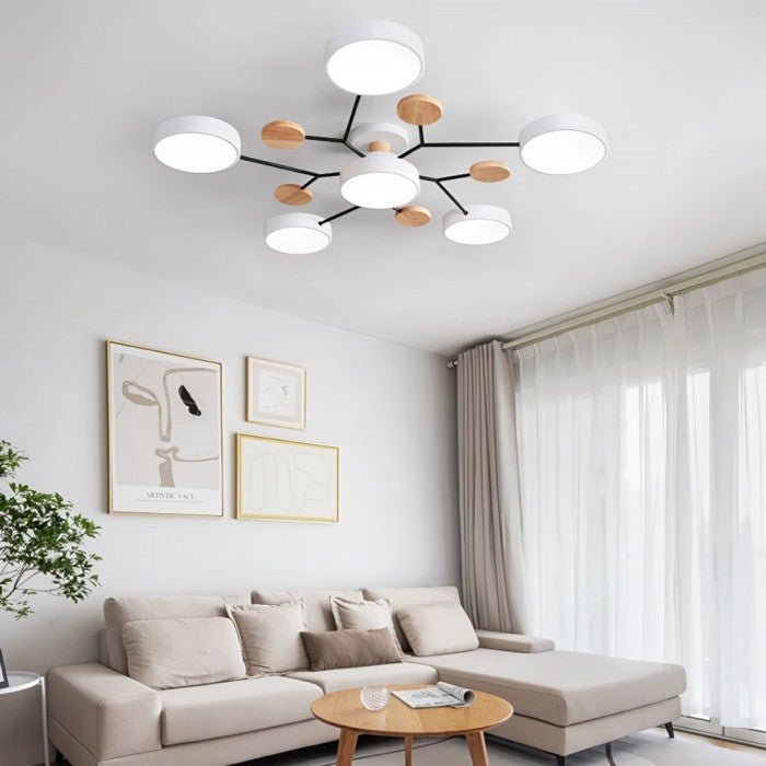 Skandinavisk Grenad LED Taklampa – Modern & Mysig