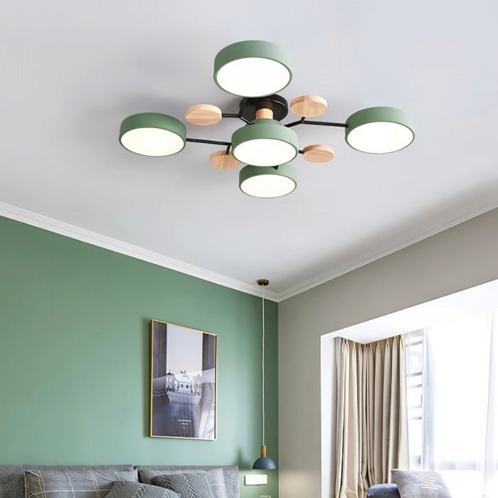 Skandinavisk Grenad LED Taklampa – Modern & Mysig