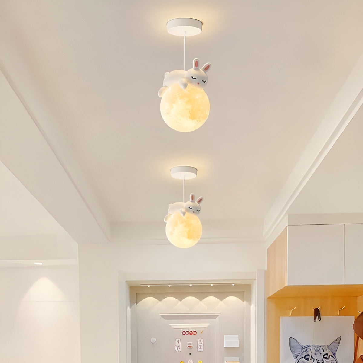 LUNAJOY Barnlampa – Magisk LED Pendellampa