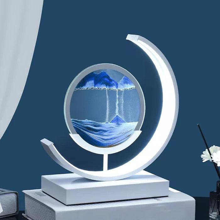 Abyss 3D Sand Skål Bordslampa – Avkopplande LED-design