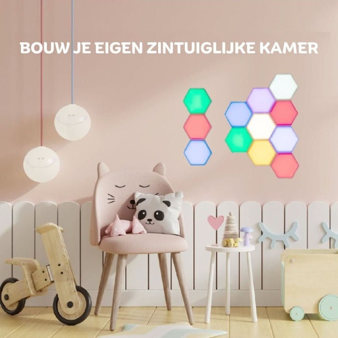 Interaktiv Hexagonal LED-belysning för Hemmet