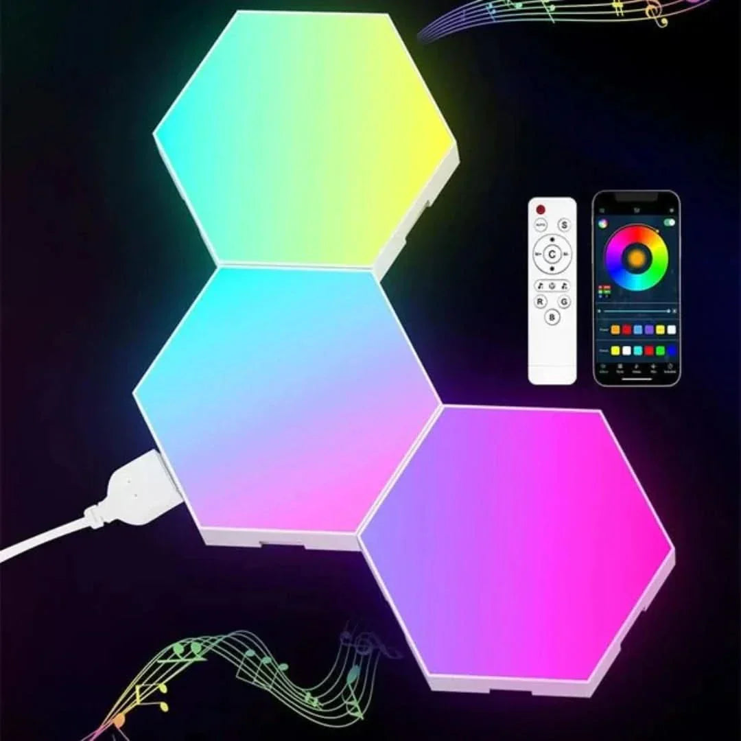 Interaktiv Hexagonal LED-belysning för Hemmet