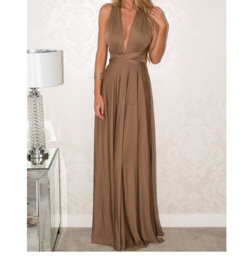 Elegant Lång Klänning – Stil & Komfort